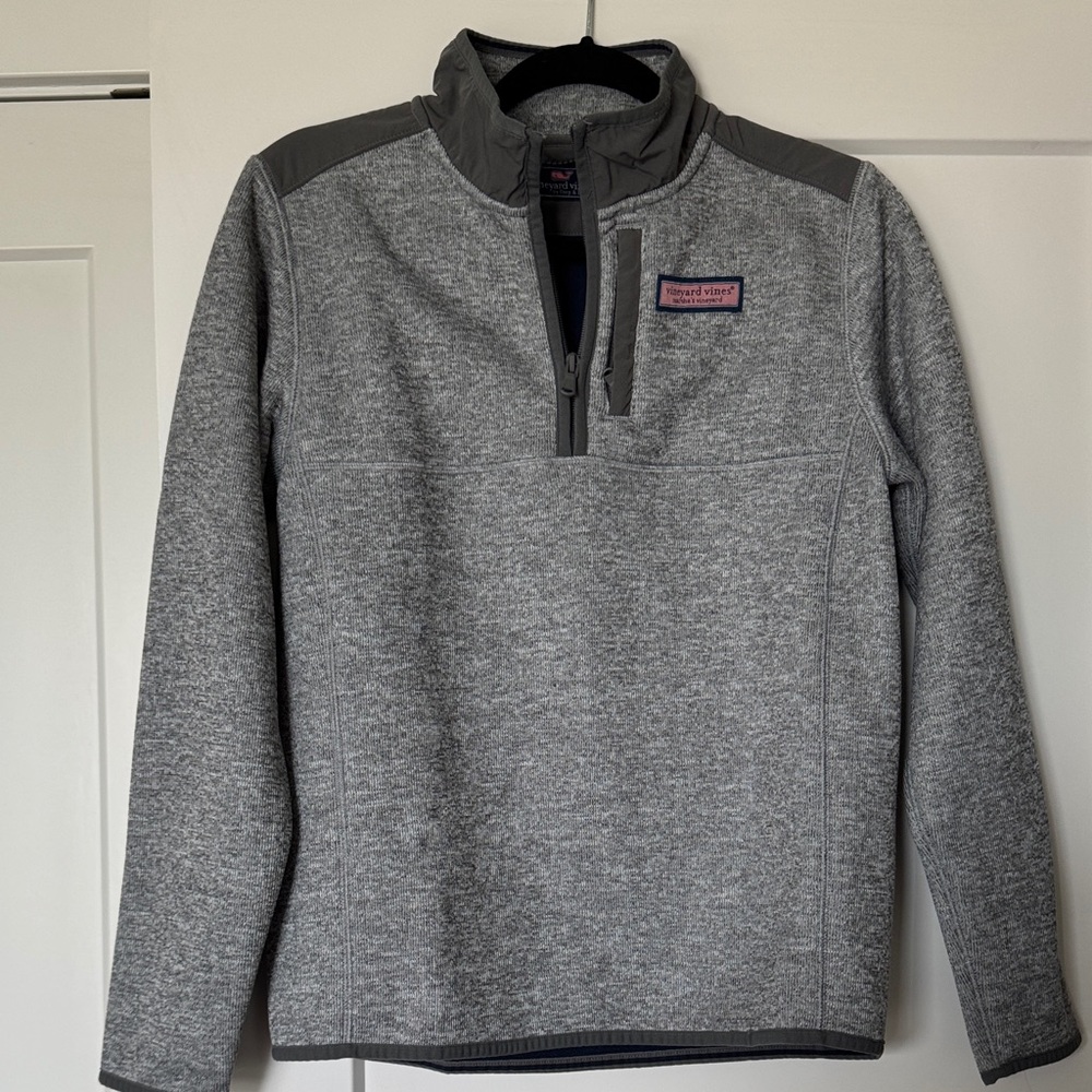 Vineyard Vines 1/4 Zip Up Sweater with Standing Collar